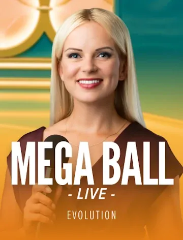 Live tafel Mega Ball van Evolution bij Casino Lizaro